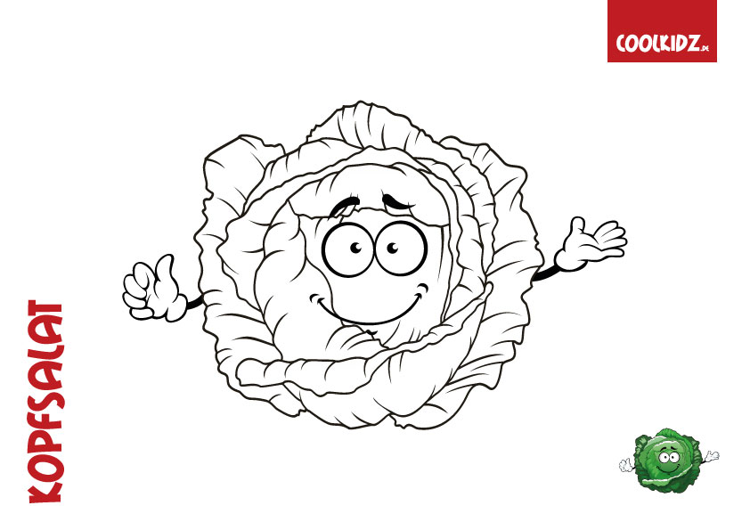 Kopfsalat Malvorlage Coloring and Malvorlagan